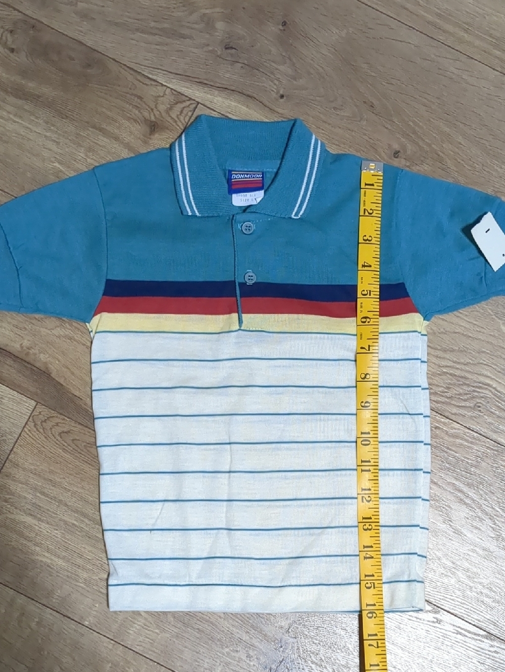 Vintage 80's Donmoor kids polo shirt Boys Size 3T NWT - Picture 4 of 9